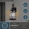Vaxcel Montauk 1 Light Black Dusk to Dawn Coastal Outdoor Wall Lantern Clear Glass T0629 - alternate 4